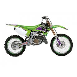 Komplet naklejek Kawasaki KX 125/250 DREAM 5 Zielony czarny Blackbird | E2408AB