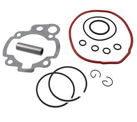 Cylinder i głowica Moretti do motoroweru 2T 80cc AM6 żółte