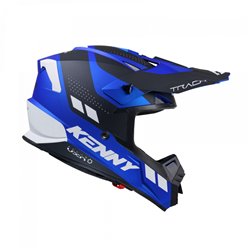 Kask CROSS/ENDURO TRACK GRAPHIC CANDY BLUE MATT Czarny/Niebieski / Biały XXL (63-64cm) Kenny Racing | 251-0303021-5802