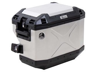 Kufer prawy Xplorer 37L srebrny z wycięciami Hepco & Becker | 610219 00 00