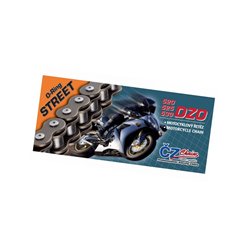 CZ ŁAŃCUCH NAPĘDOWY 525 DZO (116 OGNIW) O-RING BRONZE DO 900 CCM (STREET) (40,0 KN) + ZAKUWKA DRĄŻONA