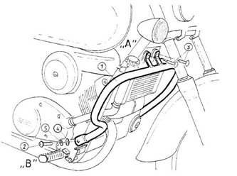 Gmole silnika Honda VT 125 C2 Shadow 1999 - 2000 Hepco Becker | 501120 00 02