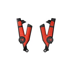 Osłony ramy BI-MATERIAL SUPER GRIP Talaria STING MX4/MX5/TL4000 / TL5500 Czarny/Czerwony RACETECH | PRTTALNRRS4