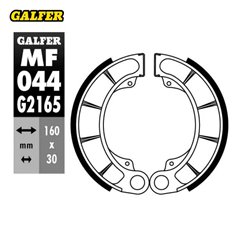 GALFER SZCZĘKI HAMULCOWE TYŁ SH351 HONDA FES 250 FORESIGHT 1997-2001, PANTHEON 125/150 1998-2002, PS 250 2004-, TRX 420 FOURTRAX/RANCHER 2007-, PRZÓD FL 350R 1985-1987, FL 400R 1989-1990, TRX 200 1984, TRX 250 1985-1987