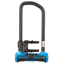 Kłódka z linką Shackle 14 PRO DUO U-Lock + Cable 320mm x 177mm niebieska Oxford | LK322