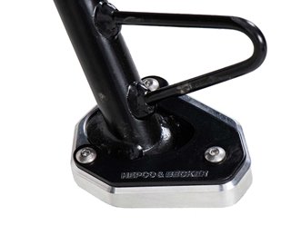 Poszerzenie stopki bocznej srebrno-czarne Kawasaki KLE 500/SE Hepco&Becker | 42112558 00 91