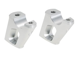 Podwyższenie kierownicy z przesunięciem BMW K 1600 B / GT / GTL / Grand America 2017-2026, 30 mm w górę, 25 mm w tył, srebrne Hepco & Becker | 42456510 00 09