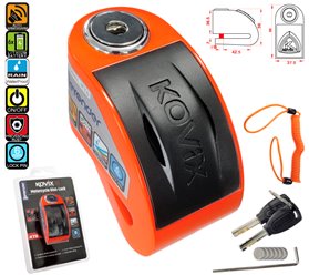 Blokada tarczy hamulcowej z alarmem KOVIX KD6 / KT6 - Pomarańcz