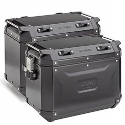 Kufry boczne 48L MONOKEY CAM SIDE KVG48B Voyager aluminiowe czarny anodowany Kappa | KVG48BPACK2