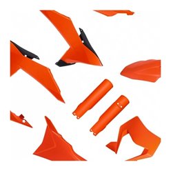 Komplet plastików KTM EXC/EXC-F/XC-W/XC-WF TBI kolor pomarańczowo-czarny OEM Polisport | 91655