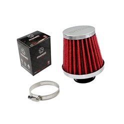 Filtr powietrza stożkowy srebrny, średnica 38 mm GY6 139QMB, 139QMA Skuter 4T