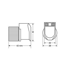 Gniazdo zasilania PX-2 12 / 24 V Lampa | 38969