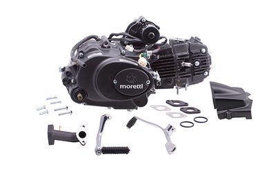 Silnik poziomy 152FMH 110cm3 4T 4-biegowy manual, czarny Moretti