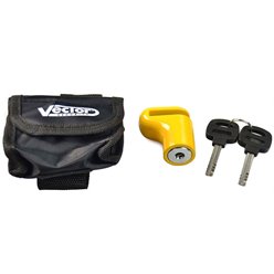 Blokada tarczy hamulcowej DISC LOCK VECTOR z pokrowcem żółta Vicma | 1060040
