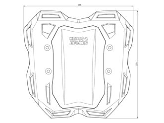 Smartrack Stelaż na trobę tylnią Triumph Trident 660 2025 - 2025 Hepco Becker