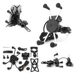 Uchwyt motocyklowy na telefon z ładowarką USB X-Grip XL Biketec | BT140USB