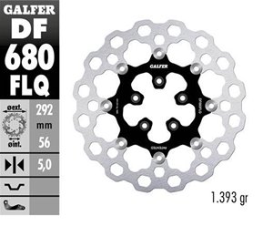 Tarcza hamulcowa przód Harley-Davidson (292X56X5) pływająca CUBIQ Galfer | DF680FLQ