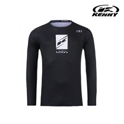 Koszulka Cross/Enduro Kenny Racing Track Raw Black Czarny/Biały S | 251-3403012-5409