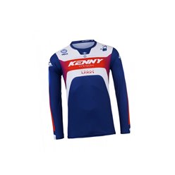Koszulka Cross/Enduro Kenny Racing Track Focus Patriot Niebieski/Biały / Czerwony XXL | 251-3403011-5828
