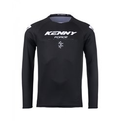 Koszulka Cross Enduro Force Solid Black Czarny/Biały M Kenny Racing | 251-3504011-5509