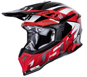 Kask JUST1 J39 REVO red white black XL