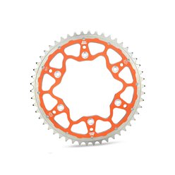 Zębatka tylna Dual Ring (stalowo-aluminiowa) KTM/Husqvarna / Husaberg 49 Pomarańczowy Łańc. 520 Moto-Master | M620073549