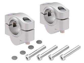 Podwyższenie kierownicy 20 mm srebrne do Honda NX 500 (2024 - )