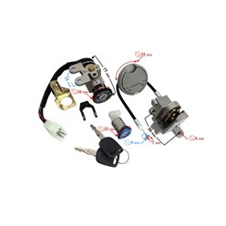 Stacyjka do skutera GY6 139QMB, 139QMA Barton 21 1