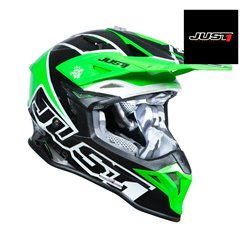Kask JUST1 J39 THRUSTER black green fluo white gloss L