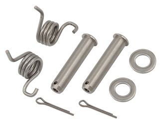 Zestaw montażowy podnóżków (sworznie, sprężyny, podkładki i zabezpieczenia) Kawasaki KX 250/450, KX 250F/450F, KX 250X/450X PSYCHIC | MX-04839