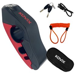 Blokada manetki Grip lock z alarmem ładowana USB-C KDS / C-009 KOVIX | BTHKOV042