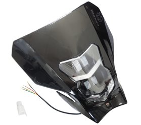 Reflektor, lampa przedni LED Barton MZK 250cc Cross DB250 Czarny