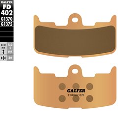GALFER KLOCKI HAMULCOWE KH345 SPIEK METALICZNY (ZŁOTE) STREET