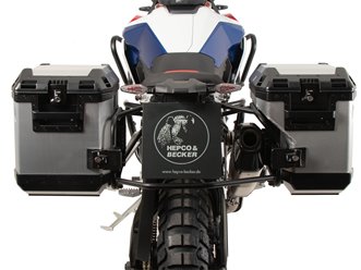 Stelaż kufrów bocznych Cutout + kufry Xplorer BMW F 900 GS 2024-2026 Hepco & Becker | 6516534 00 01-00-40