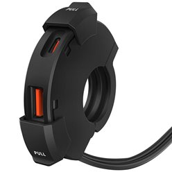 Podwójne gniazdo USB QC 3.0 + PD 48W Power Ring Biketec | BTMUS51