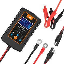 Inteligentna mini ładowarka / prostownik 2w1 do akumulatorów 6V / 12V | ŁAD00345