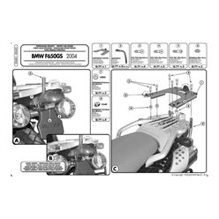 Stelaż kufra centralnego BMW F 650GS, G 650GS Monokey Kappa | KR685