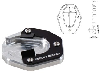 Poszerzenie stopki bocznej Triumph Tiger 900 / GT / GT Pro / GT Low 2020-2023 Hepco Becker | 42117610 00 91
