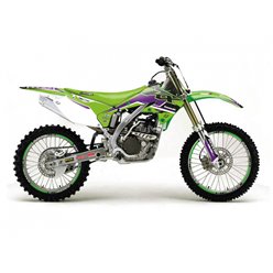 BLACKBIRD KOMPLET NAKLEJEK (OKLEIN) KAWASAKI KX 250F 2004-2005 DREAM 5 KOLOR ZIELONY CZARNY