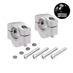 Podwyższenie kierownicy 20 mm srebrne Honda XL 750 Transalp 2025-2026- Hepco & Becker | 42309556 20 09
