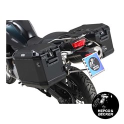 Stelaż kufrów bocznych XplorerCutout + kufry Xplorer BMW F 750 GS 2018-2023 Hepco Becker | 6516512 00 22-01-40