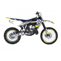 Komplet naklejek (oklein) Husqvarna CR/WR 125, WR 250/300 Dream 5 Żółty Niebieski Biały Blackbird | E2609AB/02
