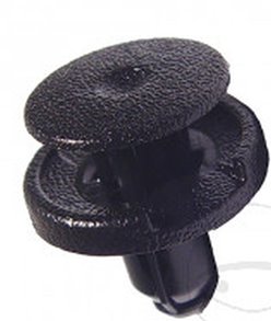 Kołki montażowe do plastików (głębokość 16,4mm, gr. 7,2mm, szer. główki 17mm, dł. całk. 19,4mm) 10 szt. | RVT-PP02