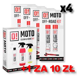 ZESTAW 4+1 DO CZYSZCZENIA I SMAROWANIA ŁAŃCUCHA OFF ROAD O! CHAIN CARE AND PROTECTION 2+1 ZESTAW Z SZCZOTKĄ + ZESTAW DO MYCIA I PIELĘGNACJI MOTOCYKLA O! CARE PROTECTION AND SHINE MOTO OMOTO