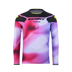 Koszulka Cross Enduro Force Fog Neon Yellow Różowy/Biały/Czarny XL Kenny Racing | 251-3504011-5797