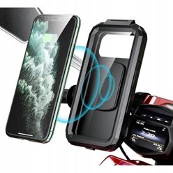 Uchwyt motocyklowy na telefon XL z ładowaniem bezprzewodowym i USB C eXtreme Style | WOD000036