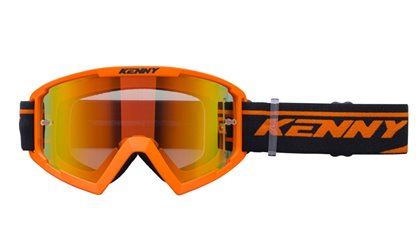 Gogle Track+ Kid/Junior/Dziecięce Orange Szybka Czerwone Lustro Kenny Racing | 251-0803012-06