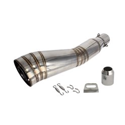 TŁUMIK TUNNINGOWY UNIWERSALNY STAL02 (kolor: stalowy)