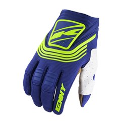 Kenny Racing Rękawice Cross/Enduro Titanium Navy Niebieski/Żółty Fluo XXXL | 241-2601011-1332