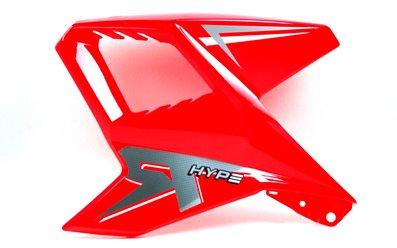 Obudowa baku lewa czerwona Barton Hyper 125